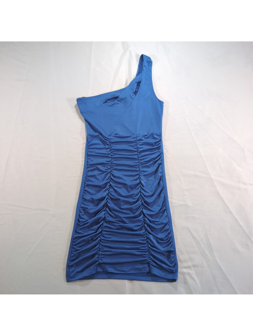 Vintage Wet Seal One-Shoulder Ruched Mini Dress Size Small